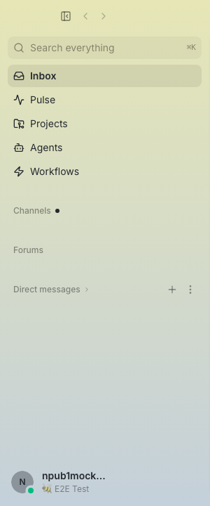 Collapsed built-in section unread indicator