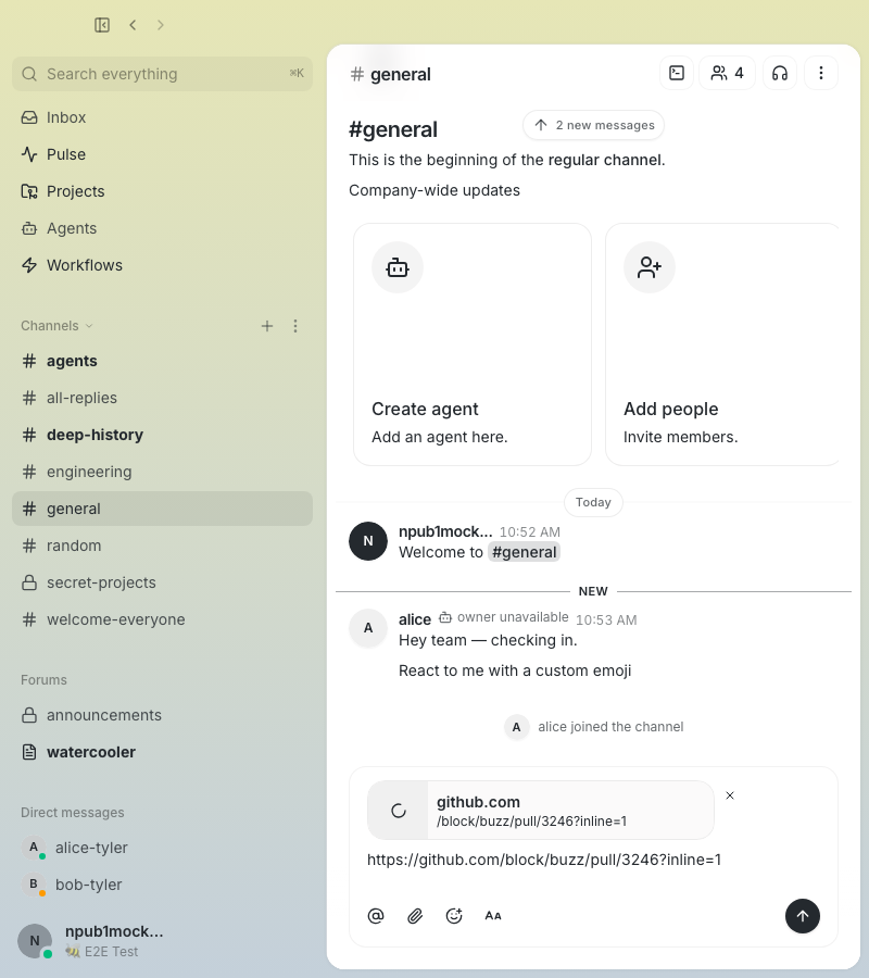 Compact composer loading