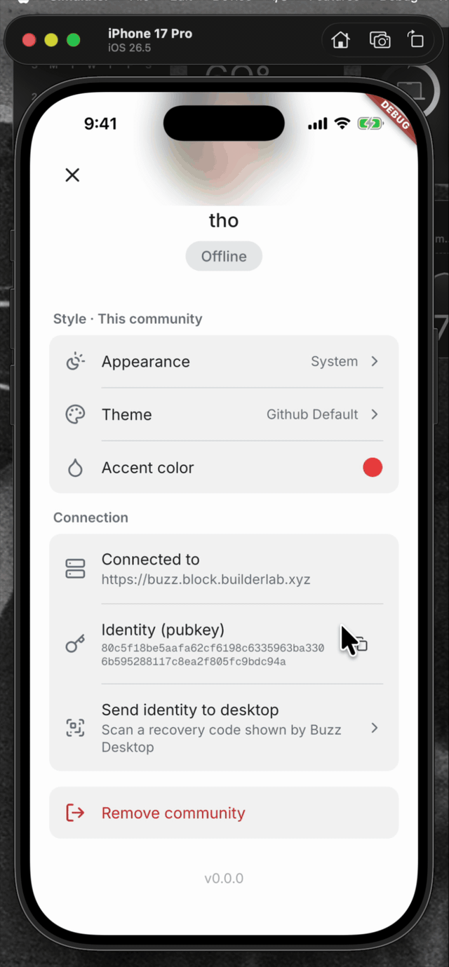 Using Face ID for identity export