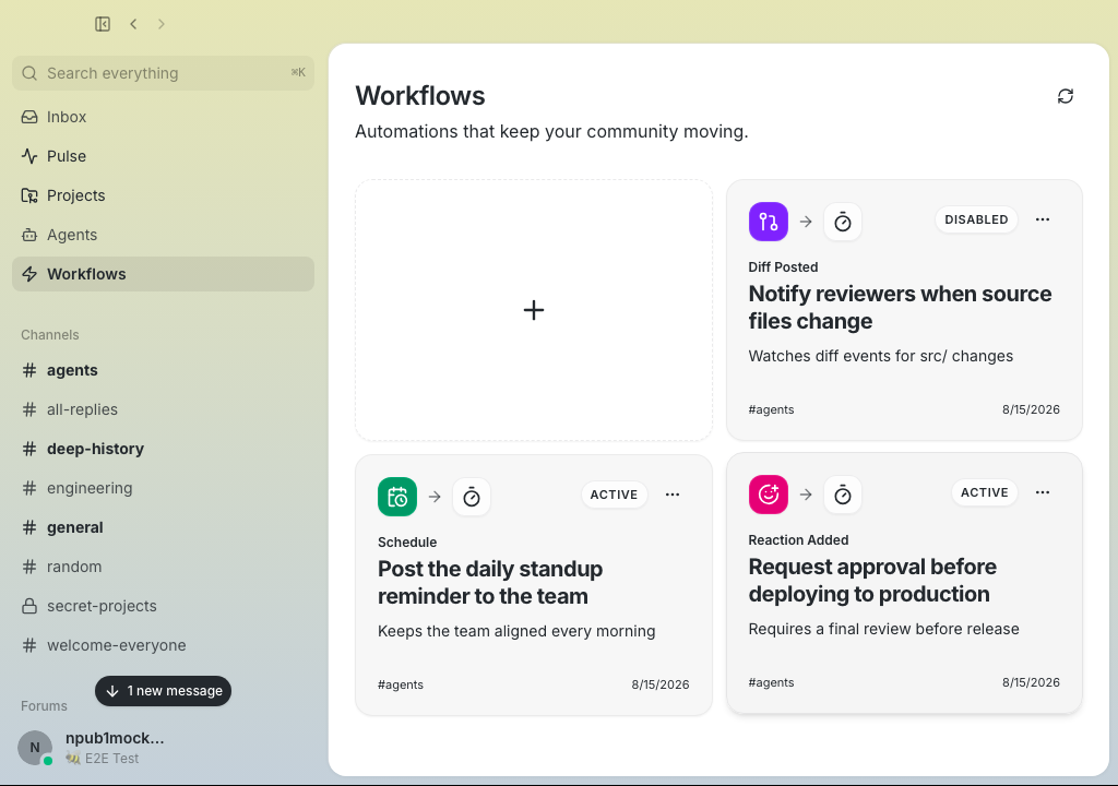 Workflow library at 1024 by 720