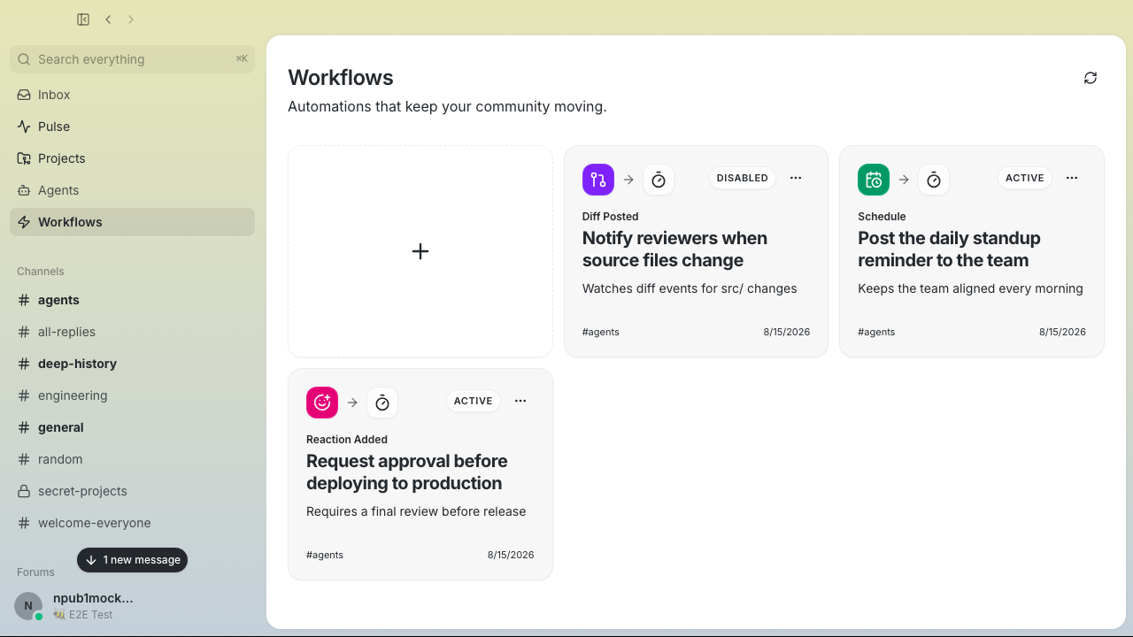 Workflow library at 1280 by 720