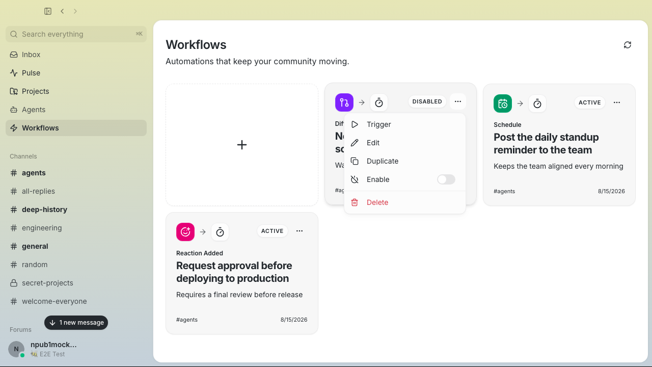 Workflow library actions at 1280 by 720